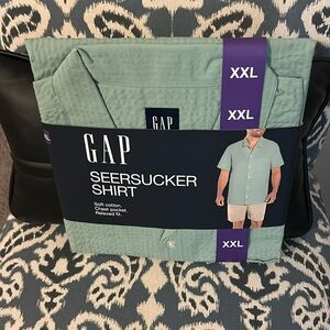 NWT Gap short Sleeve Button Down XXL